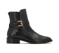 Kazar - Bottes plates en cuir avec sangle - Femme - Chaussures - Noir - Taille: 38 EU