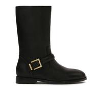 Kazar - Bottes plates slip-on en cuir noir - Femme - Chaussures - Noir - Taille: 39 EU
