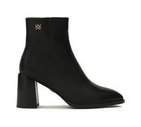 Kazar - Bottines noires en cuir avec un talon large - Femme - Chaussures - Noir - Taille: 39 EU