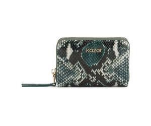 Kazar - Caro Small Wallet - Femme - Accessoires - Vert - Taille: ONE Size
