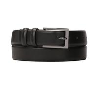 Kazar - Ceinture en cuir lisse étroite de couleur noire - Femme - Accessoires - Noir - Taille: 90 CM