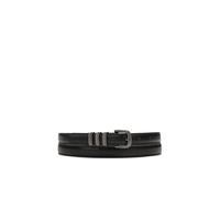 Kazar - Ceinture noire étroite avec boucle en métal pistolet - Femme - Accessoires - Noir - Taille: 90 CM