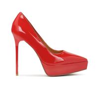 Kazar - Escarpins à plateforme laqués rouges - Femme - Chaussures - Rouge - Taille: 36 EU