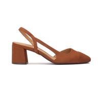 Kazar - Escarpins à talon chunky et découpe - Femme - Chaussures - Brun - Taille: 35 1/2 EU
