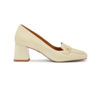 Kazar - Escarpins laqués avec bouts carrés - Femme - Chaussures - Beige - Taille: 37 EU