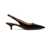 Kazar - Escarpins noirs à talons bas laqués - Femme - Chaussures - Noir - Taille: 36 EU