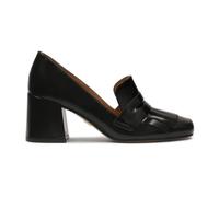 Kazar - Escarpins noirs avec des pompons et un talon large - Femme - Chaussures - Noir - Taille: 38 EU