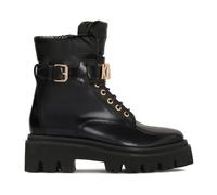 Kazar, Femme, Chaussures, Noir, Taille: 36 EU Bottes plates avec lettres métalliques