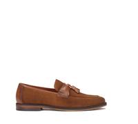Kazar - Mocassins élégants pour hommes en cuir synthétique décorés d'un embrayage - Homme - Chaussures - Brun - Taille: 41 EU