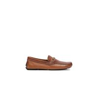 Kazar - Mocassins marron en cuir de grain ombré - Homme - Chaussures - Brun - Taille: 42 EU