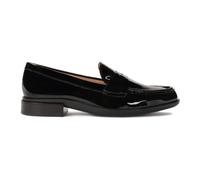 Kazar - Mocassins plats en cuir verni noir - Femme - Chaussures - Noir - Taille: 38 EU