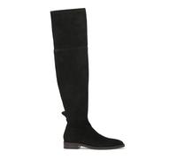 Kazar - Mousquetaires plats en daim et tissu - Femme - Chaussures - Noir - Taille: 36 EU