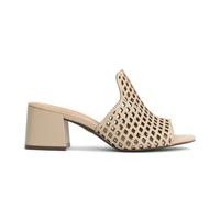Kazar - Mules élégantes avec découpes en mesh - Femme - Chaussures - Beige - Taille: 37 EU