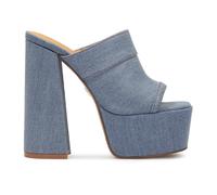 Kazar - Mules en denim avec plateforme et talon haut - Femme - Chaussures - Bleu - Taille: 40 EU
