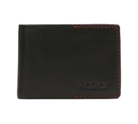 Kazar - Petit portefeuille noir pour homme bordé de fil rouge - Homme - Accessoires - Noir - Taille: ONE Size