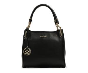 Kazar - Sac à main noir universel avec poignées - Femme - Sacs - Noir - Taille: ONE Size