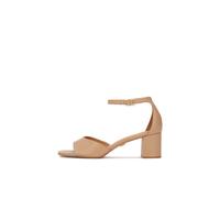 Kazar - Sandales en cuir avec bride et petit talon - Femme - Chaussures - Beige - Taille: 38 EU