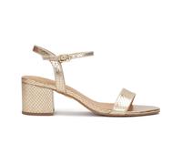 Kazar - Sandales à talons bas dorés - Femme - Chaussures - Jaune - Taille: 38 EU