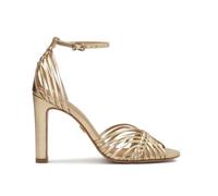 Kazar - Sandales dorées avec brides tressées - Femme - Chaussures - Jaune - Taille: 35 EU