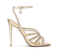 Kazar - Sandales dorées décorées de cristaux - Femme - Chaussures - Jaune - Taille: 35 EU