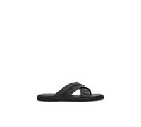 Kazar - Sandales en cuir pour hommes avec brides croisées - Homme - Chaussures - Noir - Taille: 42 EU