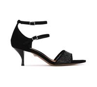 Kazar - Sandales en daim avec strass - Femme - Chaussures - Noir - Taille: 40 EU