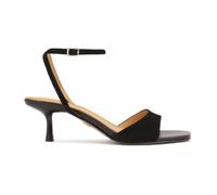 Kazar - Sandales en daim avec un talon attrayant - Femme - Chaussures - Noir - Taille: 37 EU