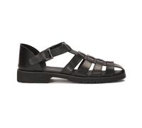 Kazar - Sandales noires pour hommes avec un talon couvert et un orteil.Ce produit taille grand. - Homme - Chaussures - Noir - Taille: 43 EU