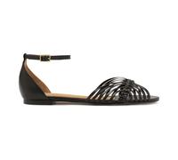 Kazar - Sandales plates avec talon intégré - Femme - Chaussures - Noir - Taille: 40 EU