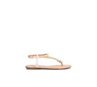 Kazar - Sandales plates en cuir - Femme - Chaussures - Jaune - Taille: 39 EU