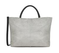 Kazar Studio - Kazar Studio Sac fourre-tout argenté avec anses en cuir noir - Femme - Sacs - Gris - Taille: ONE Size