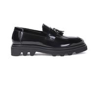 Kazar Studio - Mocassins noirs en cuir pour hommes avec une semelle de randonnée - Homme - Chaussures - Noir - Taille: 44 EU
