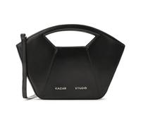 Kazar Studio - Sac à main noir avec une construction rigide - Femme - Sacs - Noir - Taille: ONE Size