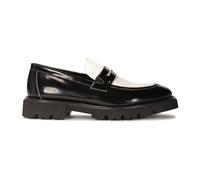 Kazar Studio - Slip-on mocassins en cuir verni bicolore - Homme - Chaussures - Noir - Taille: 44 EU