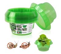 KAZATE 12 Pièces Collerettes Anti-Limaces et Escargots, Anneaux de Protection pour Plantes, Barrière Naturelle pour Potager, Salades et Choux - Réutilisable et sans Produit Chimique