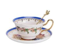 KazeRyu Ensemble Tasse Et Soucoupe À Café En Céramique Faits Main - Motif Fruits Roses For Café, Thé Et Lait D'avoine - 200 Ml(4)