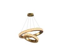 KazeRyu Plafonnier LED De Luxe Série Crystal Ring - Luminaire Suspendu For Salon(Dimmable,800 1000mm)