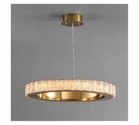 KazeRyu Plafonnier LED De Luxe Série Crystal Ring - Luminaire Suspendu For Salon(Dimmable,D1000mm)