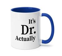 KazeRyu Tasse À Café En Céramique «Dr. Actually» - Cadeau De Fin D'études For Les Nouveaux Médecins Et Les Titulaires D'un Doctorat(Fruit Blue)