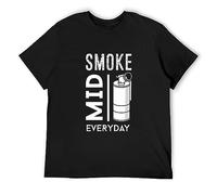 KAZHILAN CS:Go Gaming Smoke Mid Everyday Counter Strike Unisex 100% Cotton Short-Sleeve T-Shirts Black S