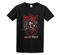 KAZHILAN Dying Fetus Induce Terror New! Relapse Records Ts4448 Unisex 100% Cotton Short-Sleeve T-Shirts Black XXL