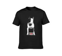 KAZHILAN English Bull Terrier Made in England V174 O-Neck 100% Cotton Short Sleeve Unisex T-Shirt M