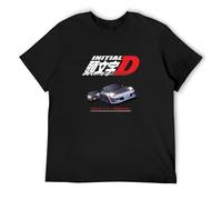 KAZHILAN Initial D Anime Manga Drift Race O-Neck 100% Cotton Short Sleeve Unisex T-Shirt XXL