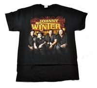 KAZHILAN Johnny Winter World Tour with Dates O-Neck 100% Cotton Short Sleeve Unisex T-Shirt XXL