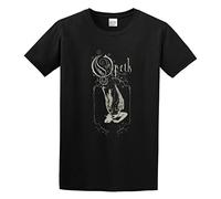 KAZHILAN Opeth Printting Mens Eruption Design Unisex 100% Cotton Short-Sleeve T-Shirts Black XXL