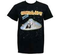 KAZHILAN Parliament Mothership Connection George Clinton Unisex 100% Cotton Short-Sleeve T-Shirts Black L