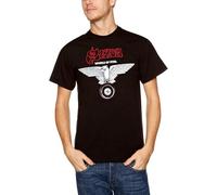 KAZHILAN Saxon Wheels of Steel Men's T-Shirt Size S Unisex 100% Cotton Short-Sleeve T-Shirts Black L