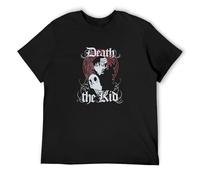 KAZHILAN Soul Eater Death The Kid O-Neck 100% Cotton Short Sleeve Unisex T-Shirt S