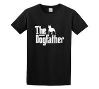 KAZHILAN Staffordshire Bull Terrier - Dog Father Staff Staffy Gift Unisex 100% Cotton Short-Sleeve T-Shirts Black M
