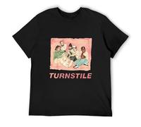 KAZHILAN Turnstile Love Connection American Hardcore Punk Band O-Neck 100% Cotton Short Sleeve Unisex T-Shirt M